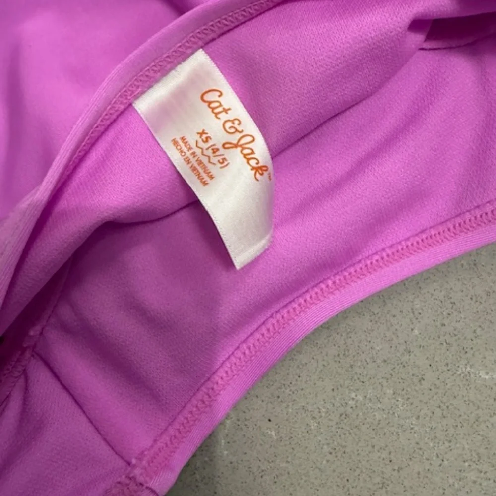 NWOT 2pc Purple/Pink Cat & Jack Tankini & Bikini Size XS Never worn